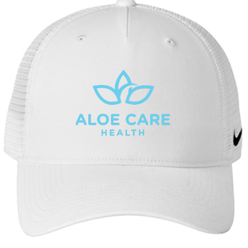 Aloe Care - Nike Snapback Trucker Cap White